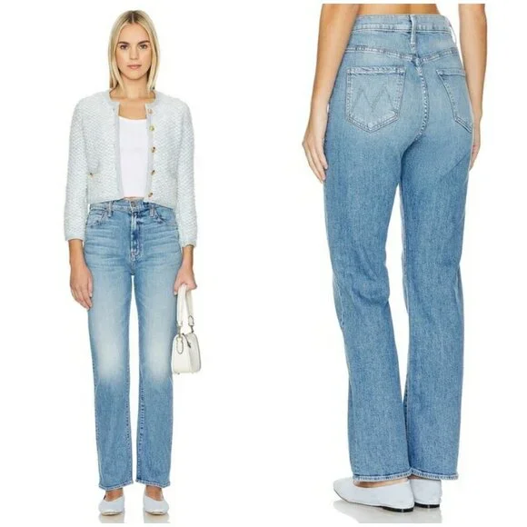 💕MOTHER💕 Ditcher Zip Flood Jeans ~ Love On The Beat 26 NWT